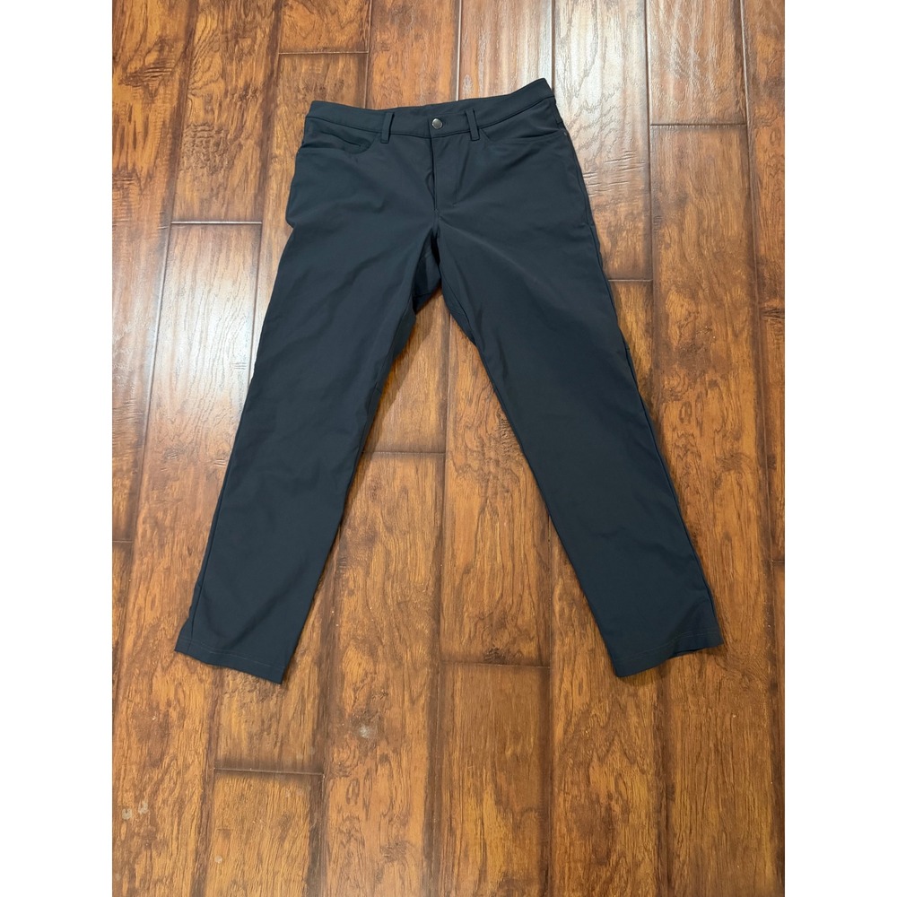 Lululemon Commission Slim Fit Pants Mens 32 Grey Excellent Stretch